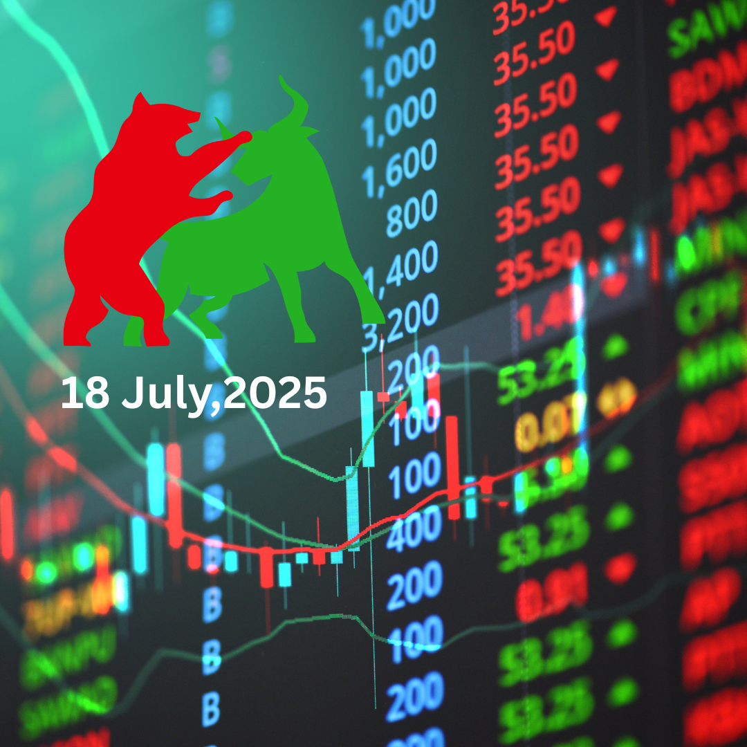 Market Wrap: 18th July 2025 – Sensex Dips, Precious Metals Shine, Mutual Fund Flows Stay Strong
