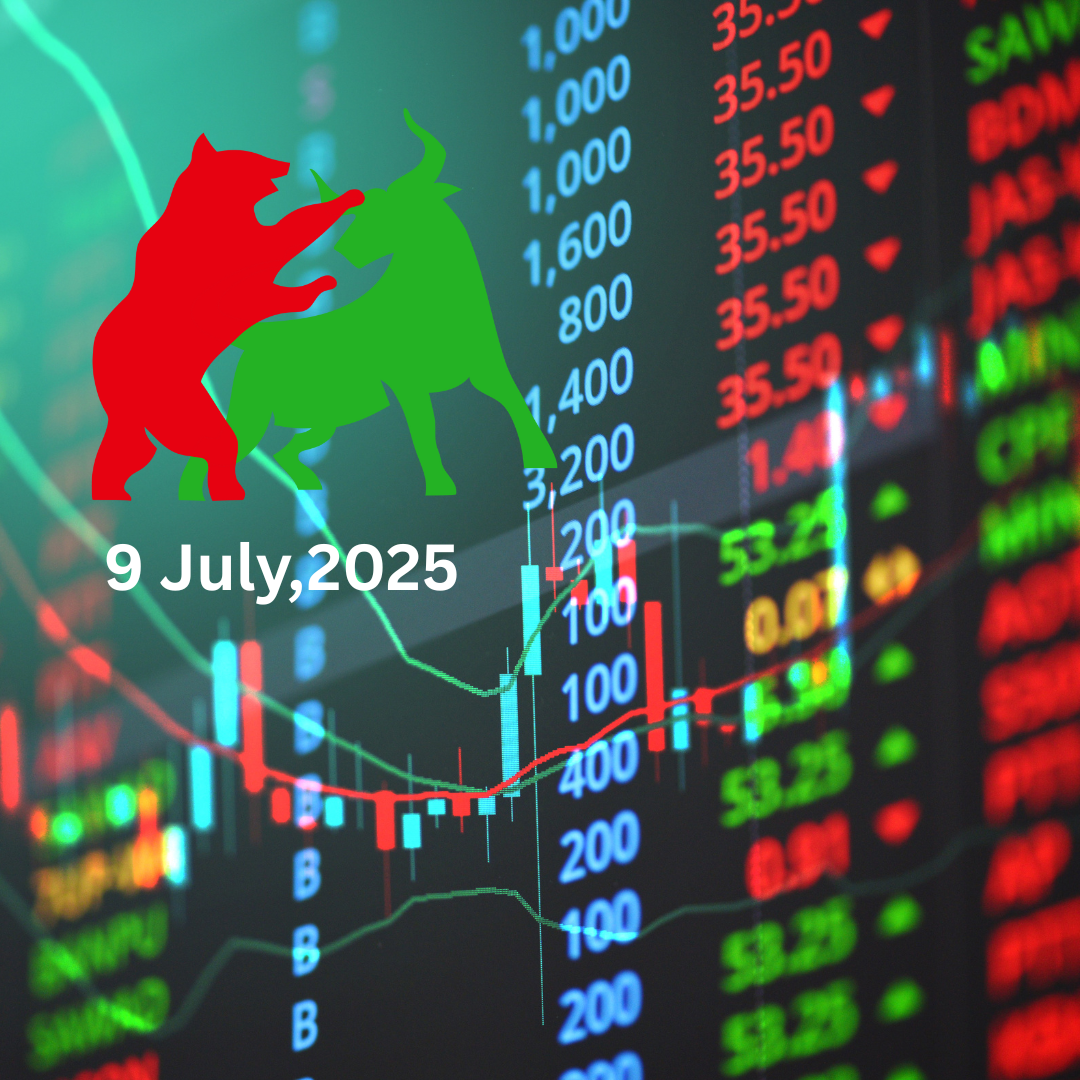 Indian Stock Market Wrap-Up – July 9, 2025: Global Trade Tensions